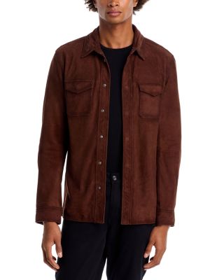 John Varvatos - Izzy Suede Shirt Jacket