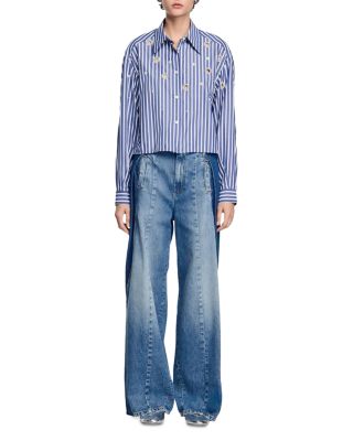 Beaded Striped Shirt