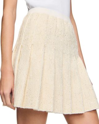 Decorative Tweed Waistcoat & Short Tweed Pleated Skirt