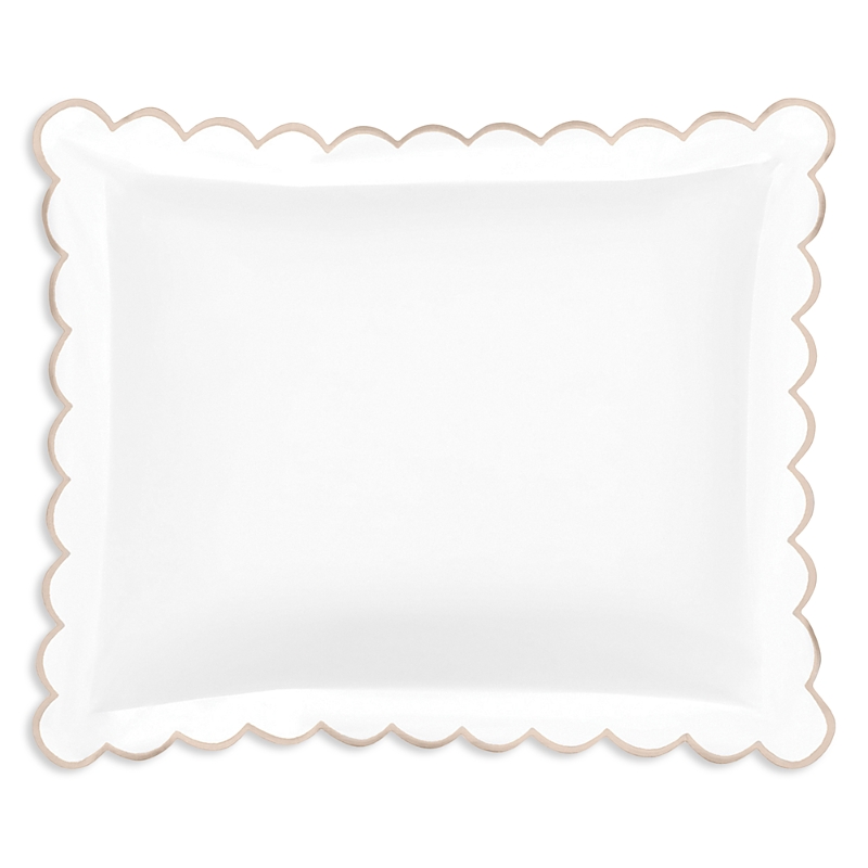 Matouk Dakota Percale Boudoir Sham In Champagne