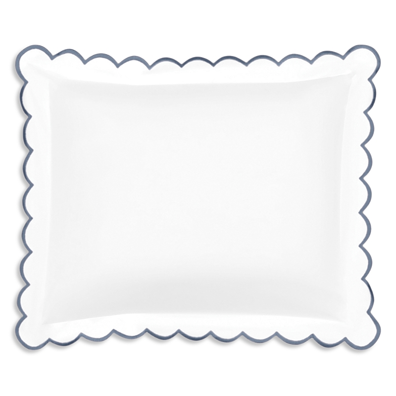 Matouk Dakota Percale Boudoir Sham In Blue