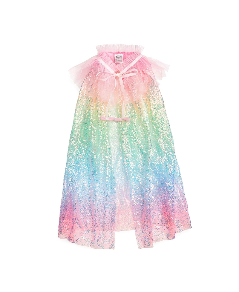 Sweet Wink Girls' Rainbow Sequin Cape - Age 3+ Years