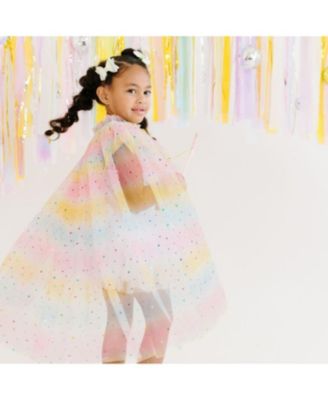 Girls' Pastel Unicorn Cape - Age 3+ Years