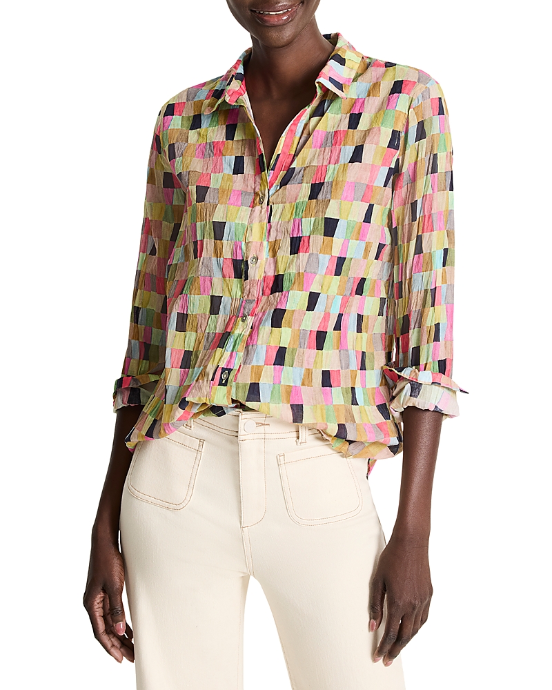 NIC + ZOE NIC+ZOE COLOR WASH CRINKLE SHIRT