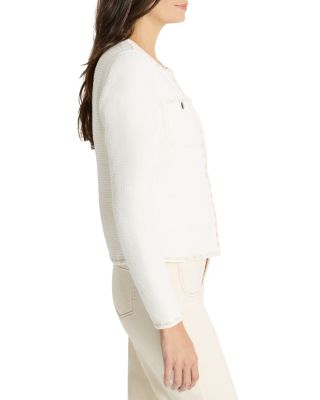 Stitch Trim Knit Jacket