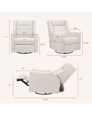 Kiwi Plus Power Recliner and Swivel Glider with Power Adjustable Headrest and USB Port