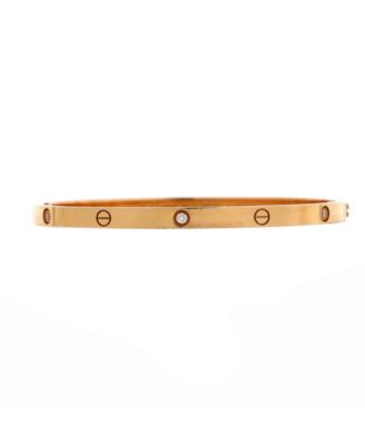 Pre-Owned Cartier Small Love 6 Diamond Bracelet 18K Rose Gold and Diamonds