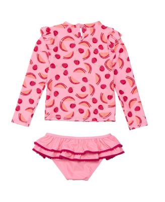 Girls' Berry Sweet Long Sleeve Ruffle Set - Baby