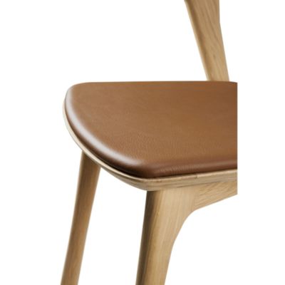 Bok Dining Chair, Oak with Cognac Leather