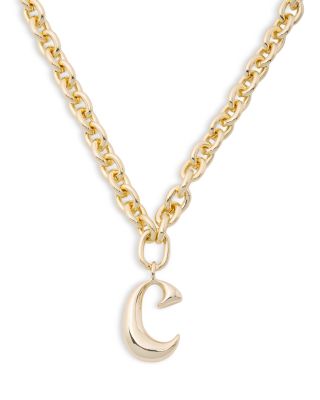 Initial Chain Necklace, 20"L