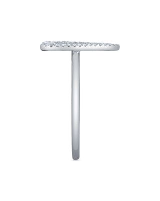 14K White Gold Kate Diamond Heart Ring, 0.26 tcw