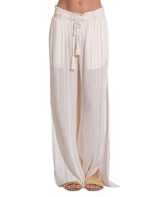 Elan - Sheer Wide Leg Cover Up Pants