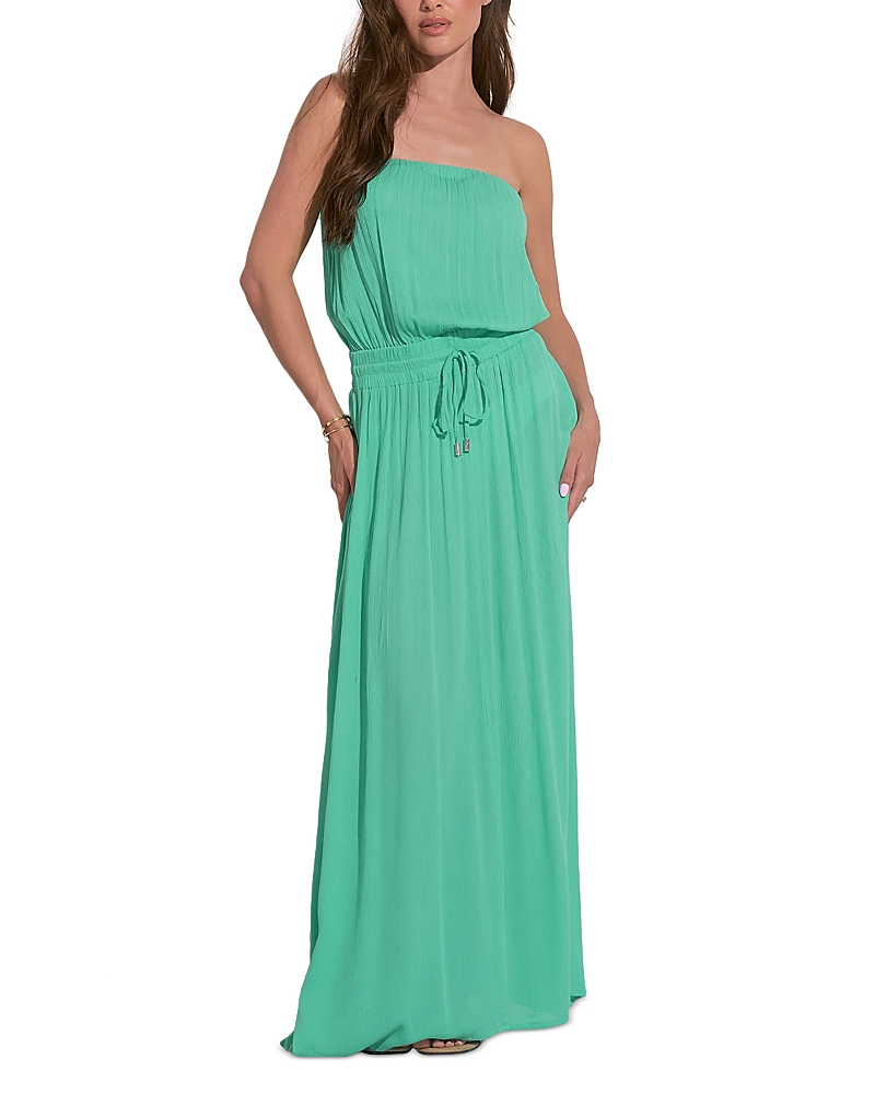 Elan Strapless Smocked Maxi Dress
