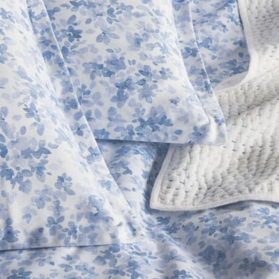 Blue Meadow Sateen Bedding Collection