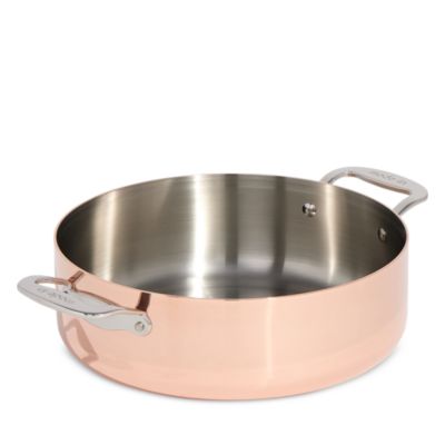 Copper 5.25 Qt. Rondeau with Lid