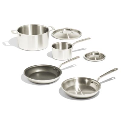 5 Ply Stainless Clad 6 Piece Cookware Set