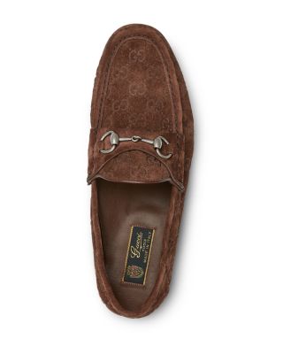 Men's Luxury Suede GG Horsebit Loafers 