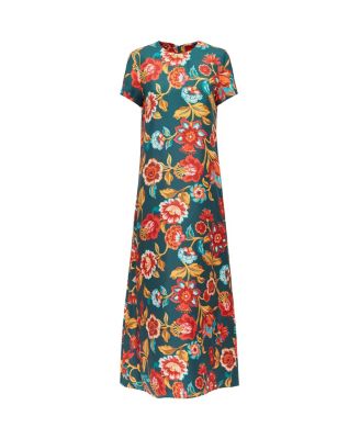 Swing Dress in Hottie Emerald