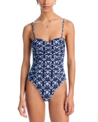 AQUA - Ruched One Piece Swimsuit - Exclusive