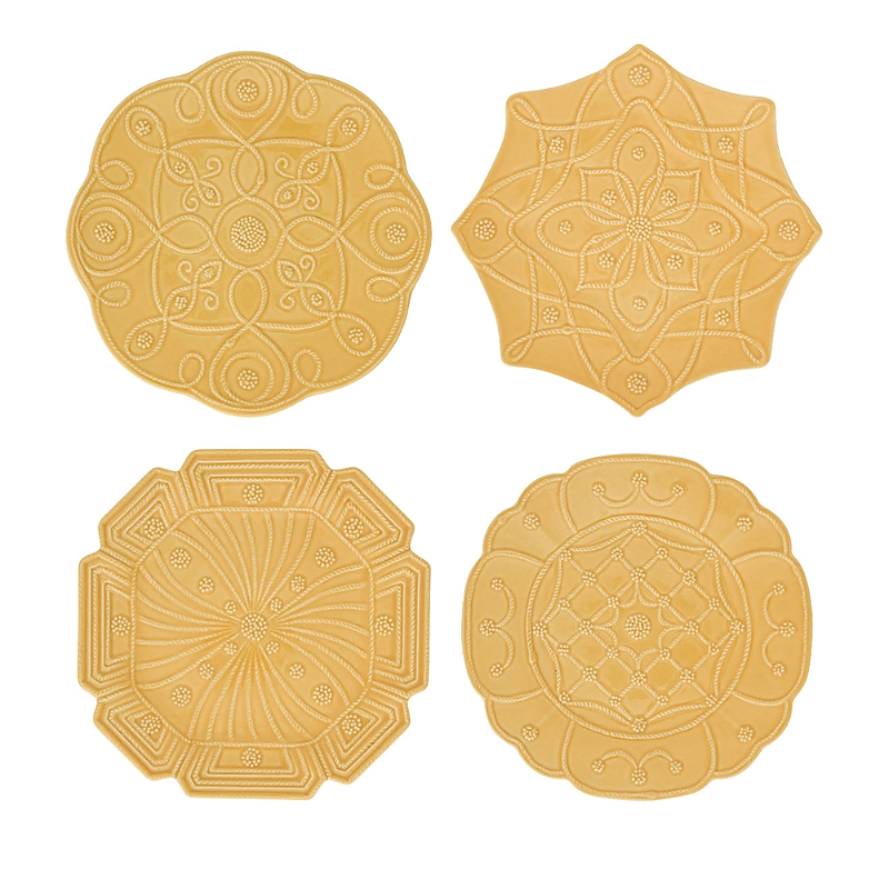 Juliska Jardins Du Monde Dessert/Salad Plate, Set of 4
