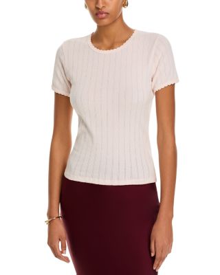 Pointelle Tee