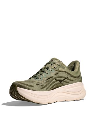 Men's Bondi 9 Lace Up Running Sneakers in Seamoss/Eucalyptus