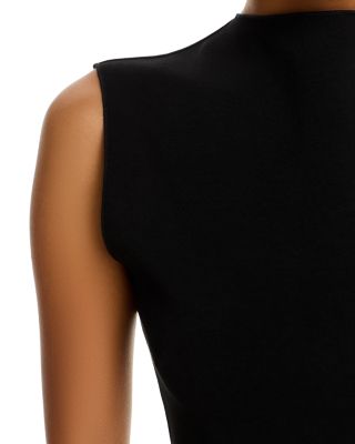 Ponte Mock Neck Bubble Mini Dress - Exclusive