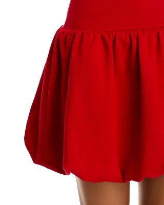 Ponte Mock Neck Bubble Mini Dress - Exclusive