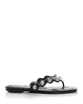 サンダル・ミュール Alexander Wang Black Leather Rexa Slippers 27593070_57377494_600.jpg