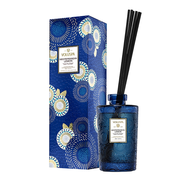 Voluspa Mediterranean Lemon Luxe Reed Diffuser, 16.9 Oz.