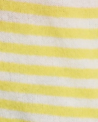 Cashmere Tipped Little Stripe Sweater