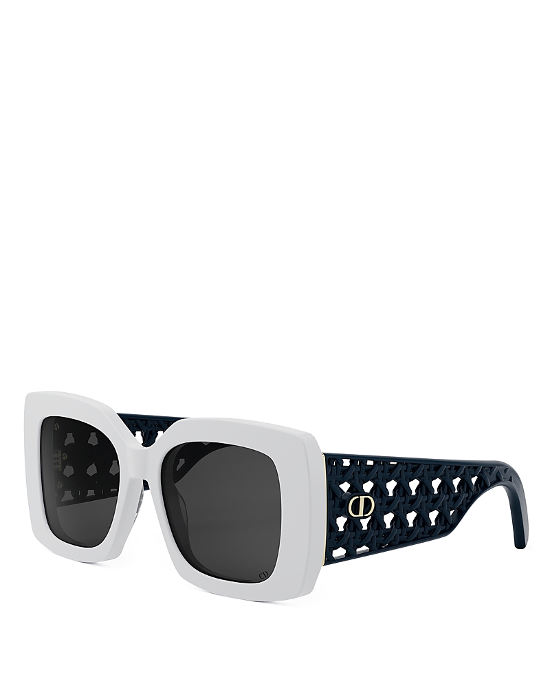 Dior S1i Square Sunglasses, 54mm In White/smoke