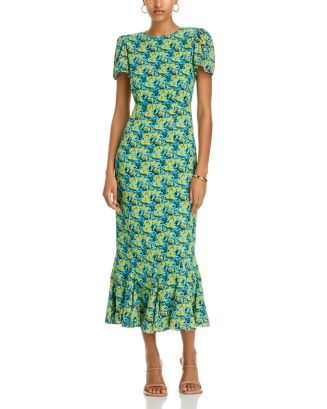 RHODE Lulani Floral Print Midi Dress | Bloomingdale's Women