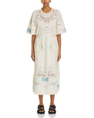 Sea Vesna Embroidered Midi Dress | Bloomingdale's