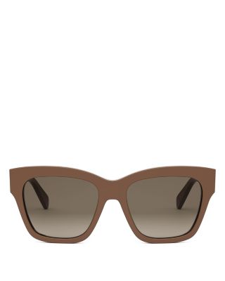 Triomphe Geometric Sunglasses, 55mm