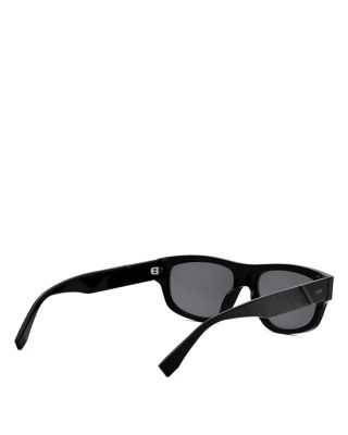 Diagonal Geometric Sunglasses, 56mm