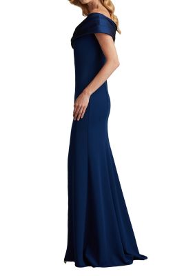 Dalton Contrast Off-Shoulder Gown