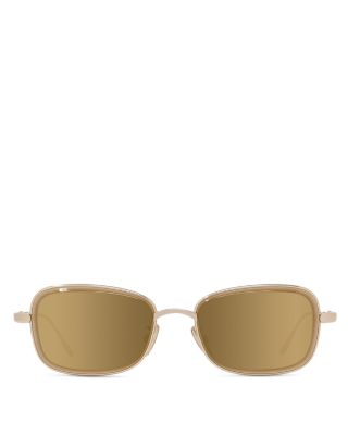 Metal Anagram Geometric Sunglasses, 54mm