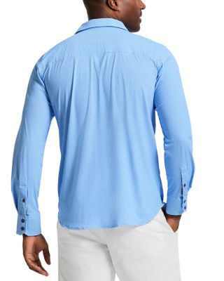 Leros Textured Long Sleeve Button Front Shirt