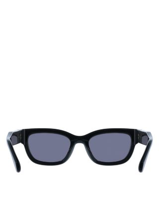 Gancini Hinge Rectangular Sunglasses, 52mm
