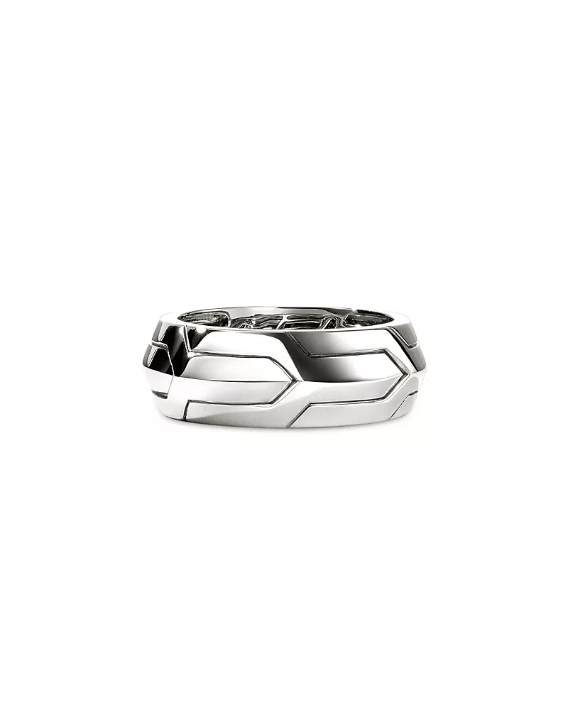 John Hardy Men's Sterling Silver Icon Polished Geometric Band