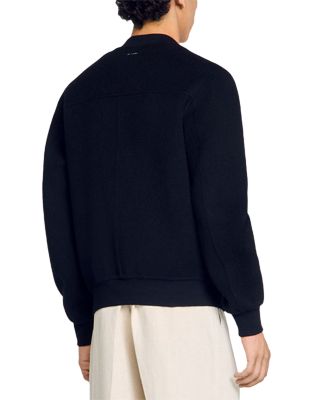 Double Faced Wool Blend Varsity Jacket