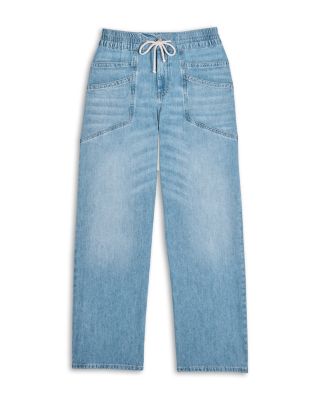 Mima High Rise Straight Jeans in Blue Jeans