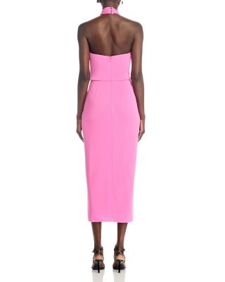 Kaily Twist Halter Midi Dress