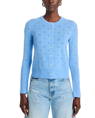 Cashmere Pointelle Cardigan