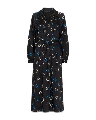 Scattered Hoops Midi Dress