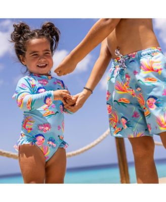  Boys' Kaleido Fish Sustainable Swim Short - Little Kid, Big Kid