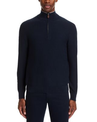 The Men's Store at Bloomingdale's - Birdseye Knit Quarter Zip Sweater - Exclusive