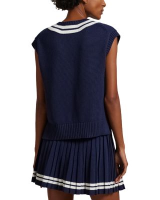 Cotton Blend Cricket Sweater Vest