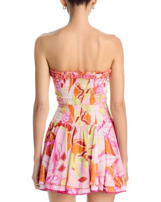 Cory Smocked Strapless Dress